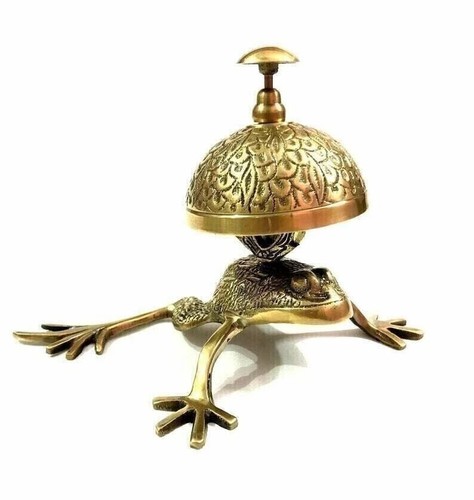 Brass frog desk - brass,