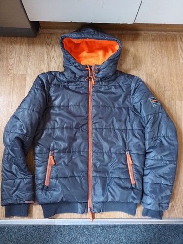 Superdry grey hooded - hooded, puffer