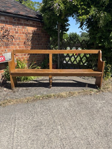 Antique pine pew - pew, 7