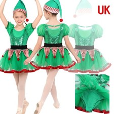 UK Girls Christmas Elf Costume