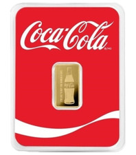 Pure Gold Coca Cola Bottle And