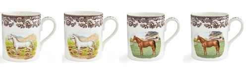 Spode woodland set - of, 4