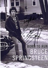 Bruce Springsteen Signed in