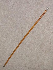 Victorian Boer War Military Swagger Stick W/ Hallmarked Silver 1900 Pommel Top