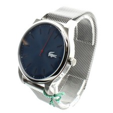 Lacoste Mens Silver Watch Mesh