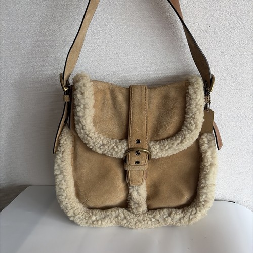 Vtg coach shearling - coach, shoulder