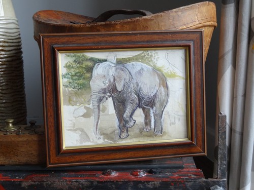 Vintage 1970 watercolour - vintage,
