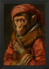 Medieval Monkey Portrait