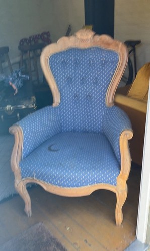 Blue upholstered 100 cotton - upholstered, 100%