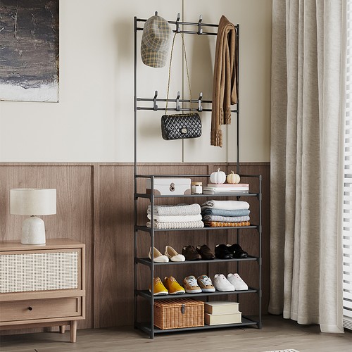 Tier metal hall tree coat - 5-tier,