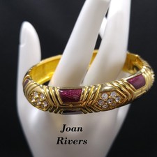 Joan Rivers Gold Plated Red