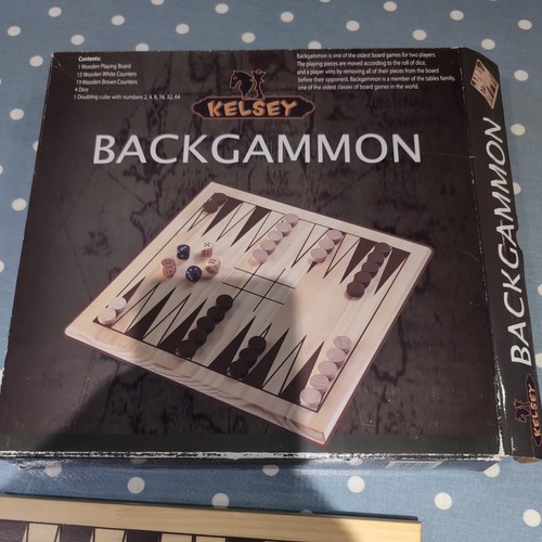 Wood backgammon board game - backgammon,