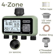Water Timers for 4 Zone