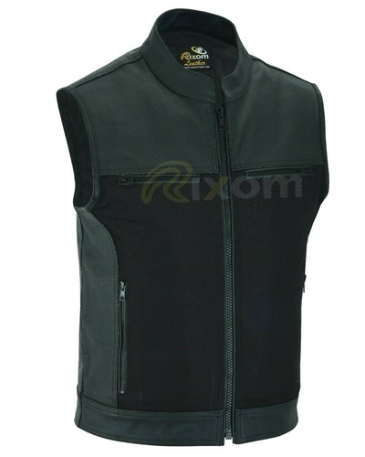 Bikers leather waistcoat sons - bikers,