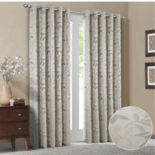 Lorenzo fully Lined Eyelet Curtain for Living Room or Bedroom