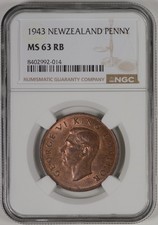 New Zealand - 1943 - Penny -