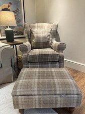 Next Arm Chair and Footstool Set