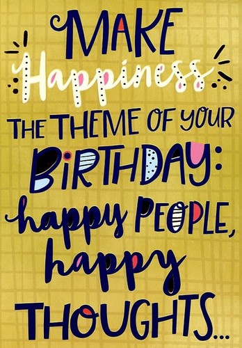 Make happiness the theme - make, of