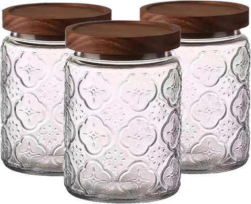 Glass jars with lids - with, lids,700ml