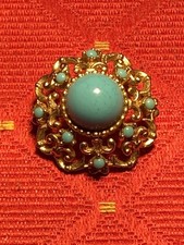 Vintage Sphinx Brooch Stamped