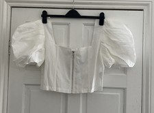 Ladies White Zip Front Corset