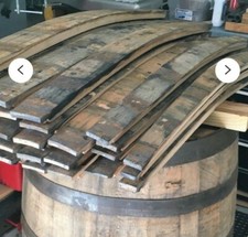 2 x Solid Oak Whisky/ Whiskey Barrel Staves