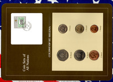 Coin Sets of All Nations St. Helena 1984 UNC 1 Pound 50,10,5,2,1 Pence JU2884