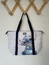 PRIMARK DISNEY Lilo & Stitch Shoulder Shopping Tote Bag Grey Black Blue