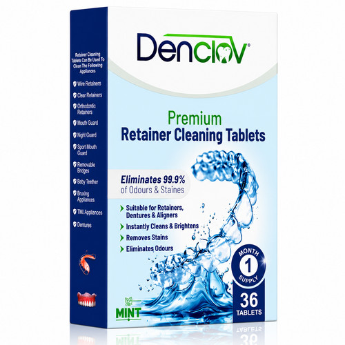 Retainer denture cleaning - denture,