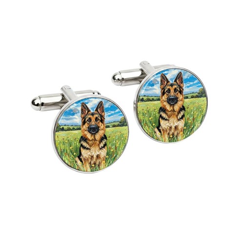 German shepherd dog cufflinks - shepherd,