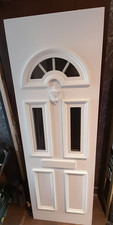 UPVC (Anglian) White Front Door  Sectional Inset Unit with Knocker & Letter Box