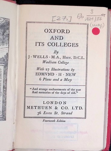 Oxford and its colleges - and,