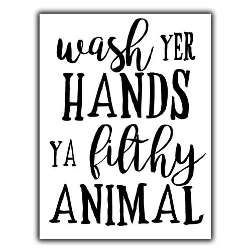 Wash your hands animal - hands,