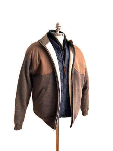 Beretta wool leather patch - leather,