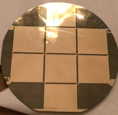 Gold ibm silicon - gold, wafer