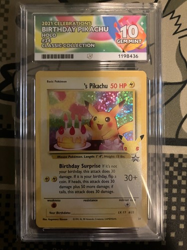 Pokemon tcg birthday pikachu - birthday,