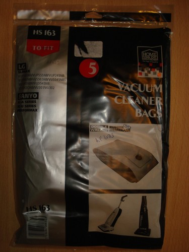 Hs163 vacuum cleaner bags 5 - bags, x