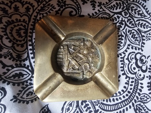 Vintage solid brass masonic - brass,