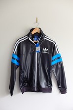 NEW Adidas Chile 62’ Track TT jacket S Black blue 2013 wetlook shiny BNWT