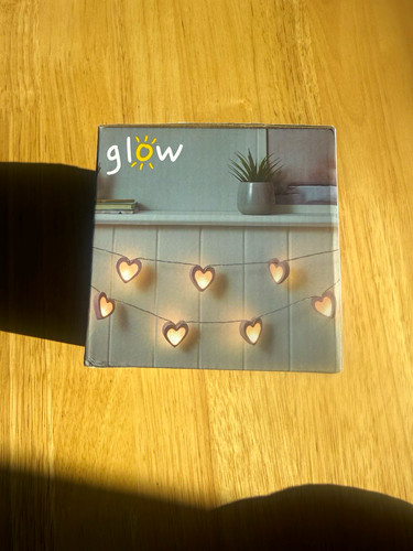 Glow heart led string - led,