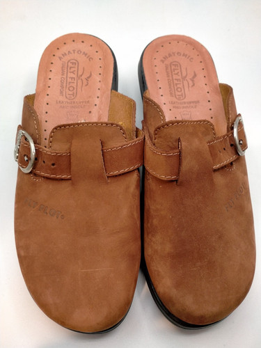 Fly flot leather clog ladies - fly,