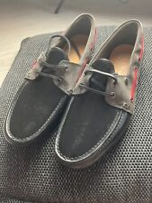 Vivienne Westwood Mens Black Orb Rubber Moccasin Loafers Size 8