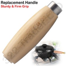 For Le Creuset Black Plastic handle Replacement with Wooden Handle +ROD + HANGER