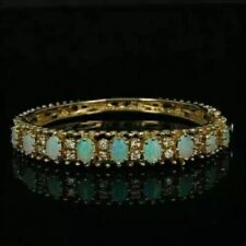 9Ct Oval Lab Created Fire Opal