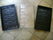 F/SIZE Microgreens PROPAGATOR 10 SHALLOW-SEED-TRAYS-WITH-HOLES -+ 10 -TOPS