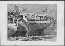 1898 Antique Print - NAVAL