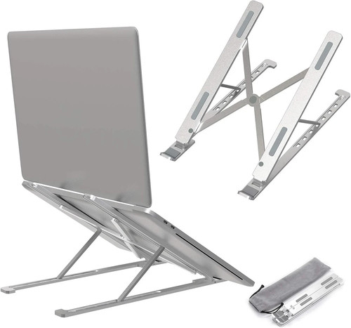 Foldable laptop stand silver - foldable,