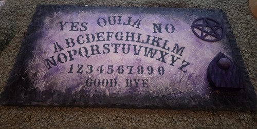 Handmade wooden ouija board - wooden,
