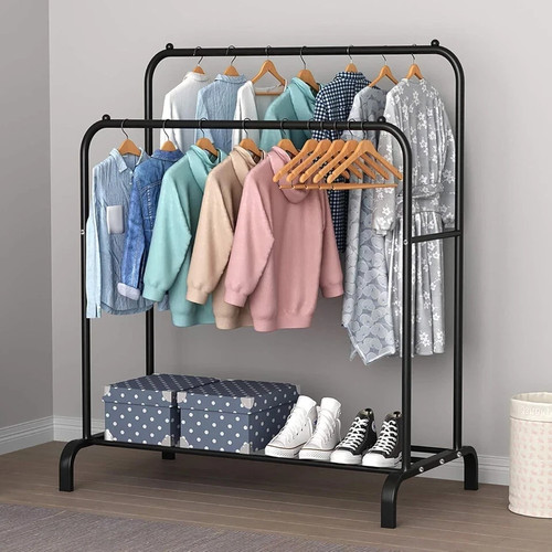 Double clothes rail hanging - rail,