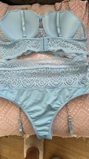 Ladies pale blue - blue, bra